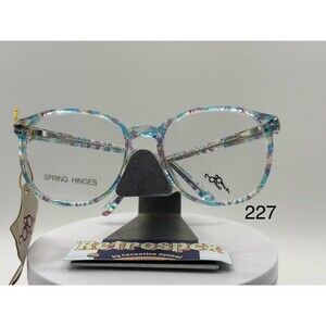 True Vintage Eyeglasses Petite/Kids Plastic Original Lens Otego Blue Confetti